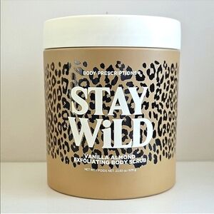 Body Prescriptions Stay Wild Vanilla Almond Body Scrub - NWOT